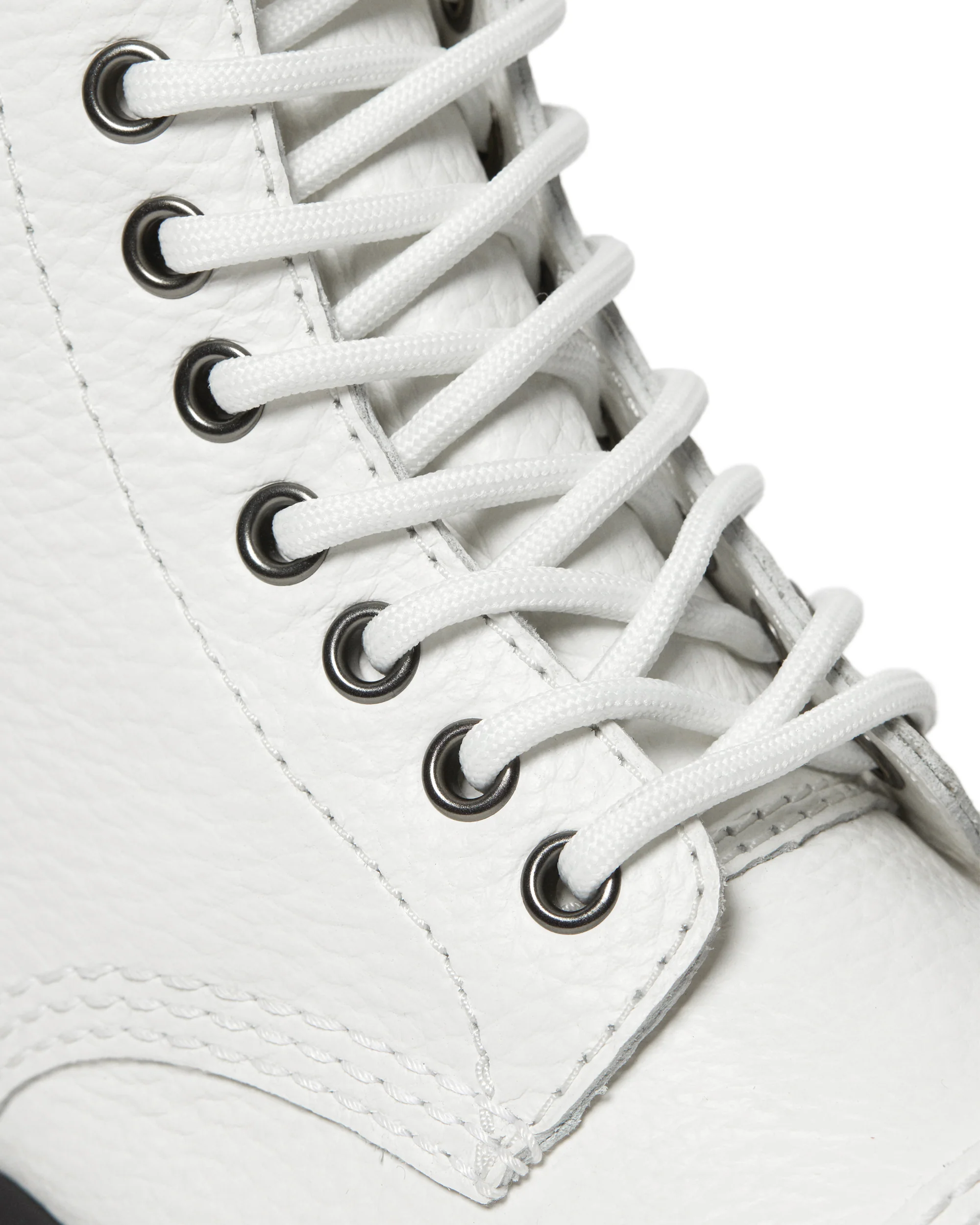 Sinclair White Aunt Sally Leather Platform Boots - Image 3